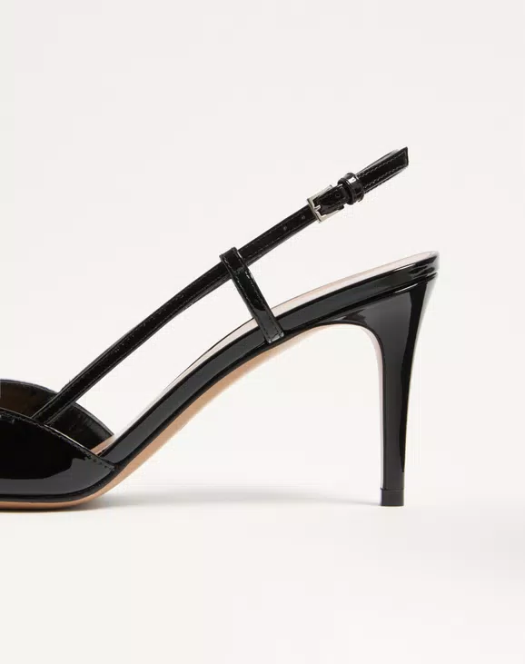 Valentino VLogo Signature Patent Leather Slingback Pump 80Mm - Image 2